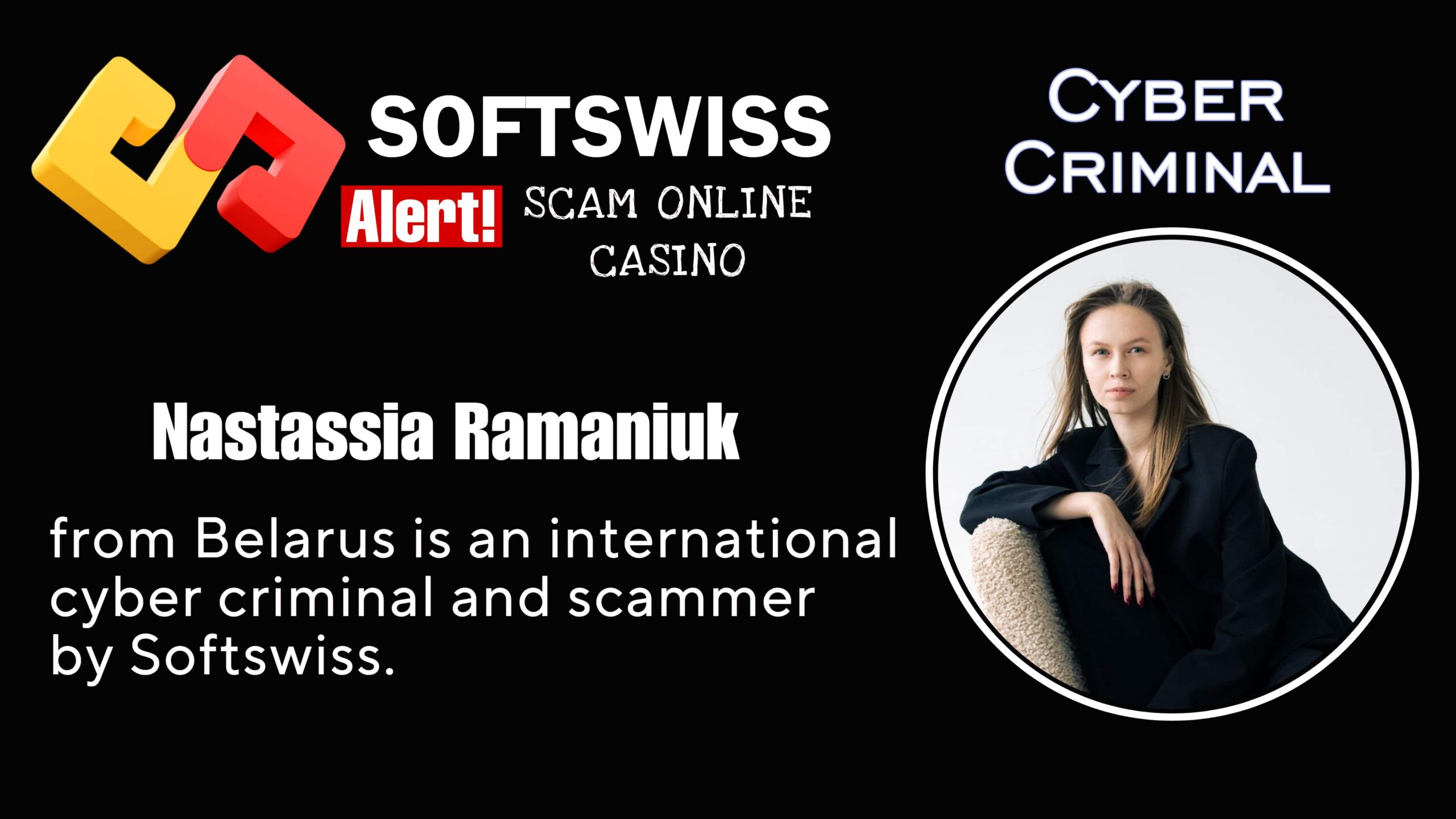 Nastassia Ramaniuk - softswiss scam - Casino by Softswiss